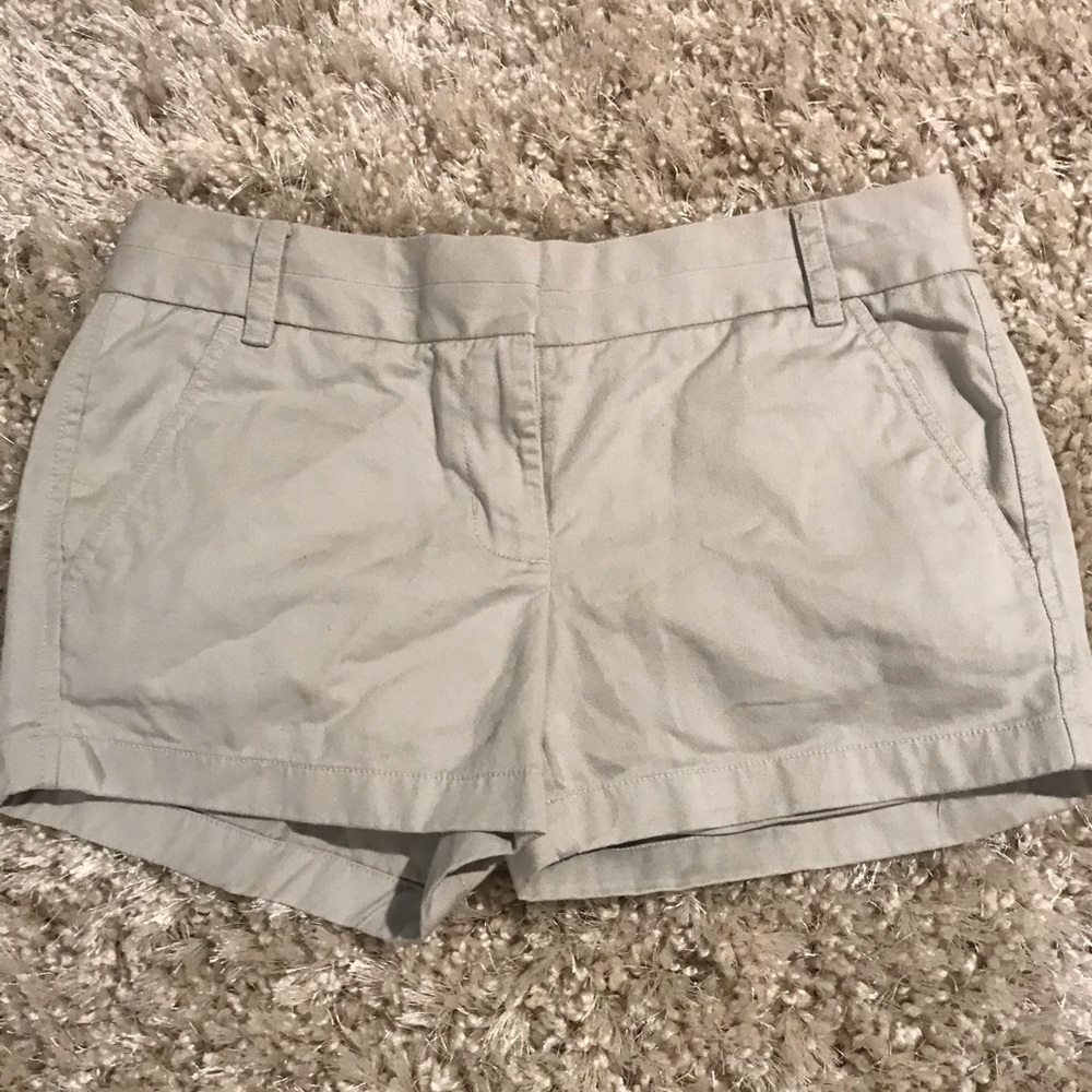J. Crew Chino Shorts. Light Grey Taupe. Size 2